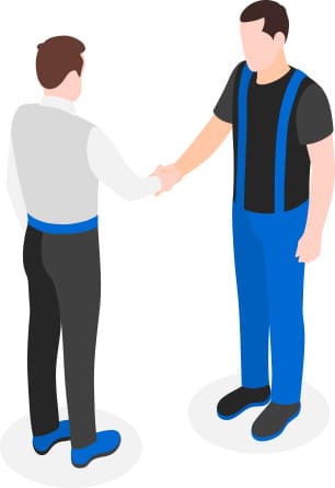 握手するイラスト